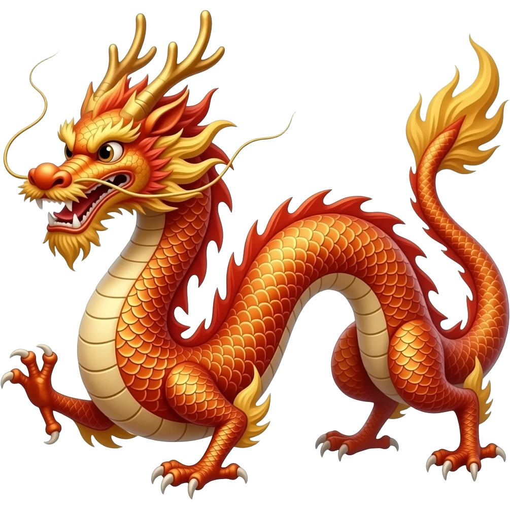 un dragón como de tradición china emoji