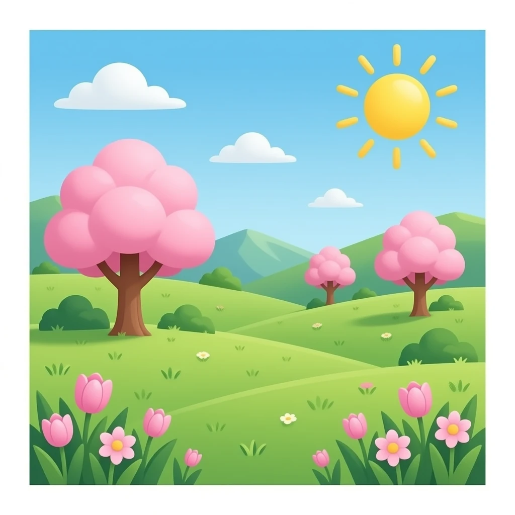 pink spring emoji