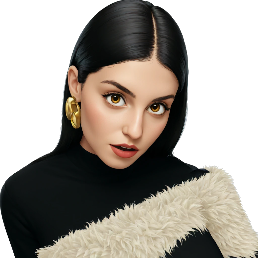 realistic portrait of girl emoji