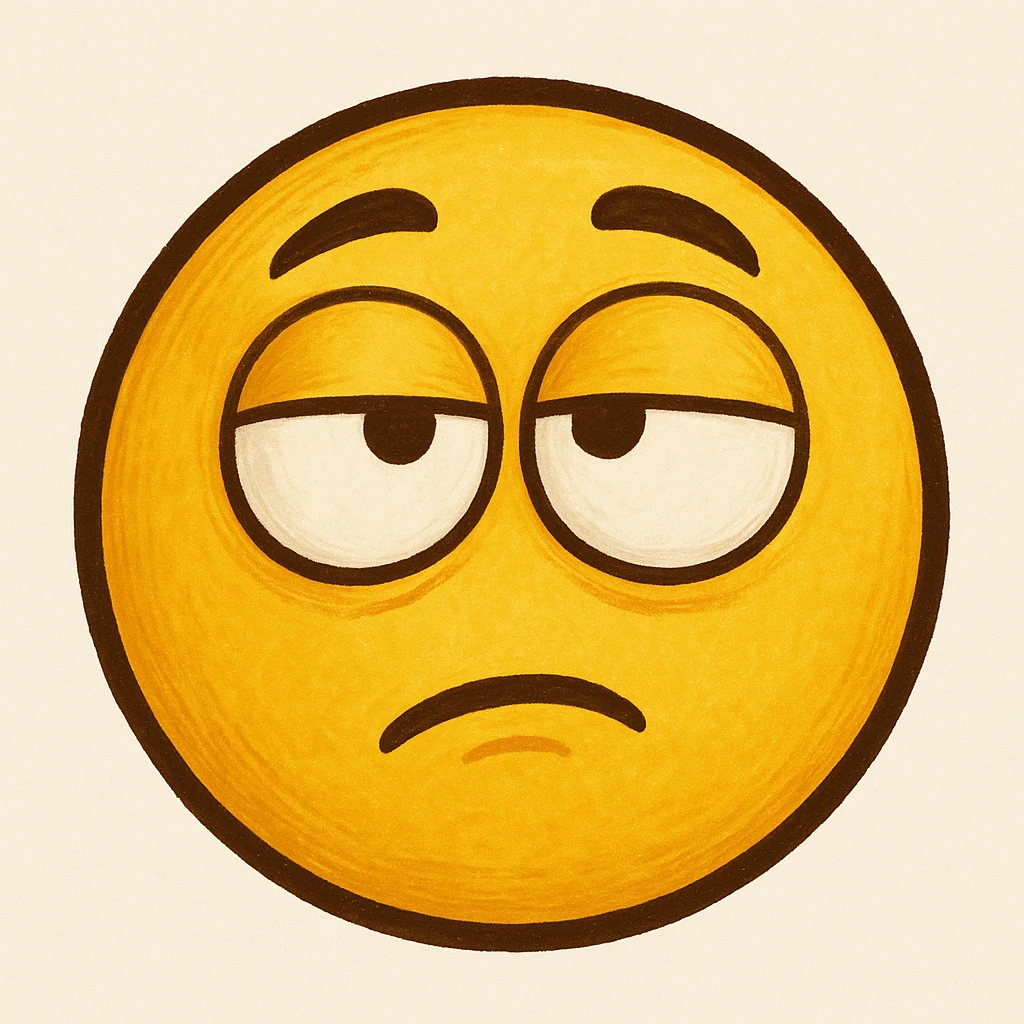yellow face with rolling eyes emoji emoji
