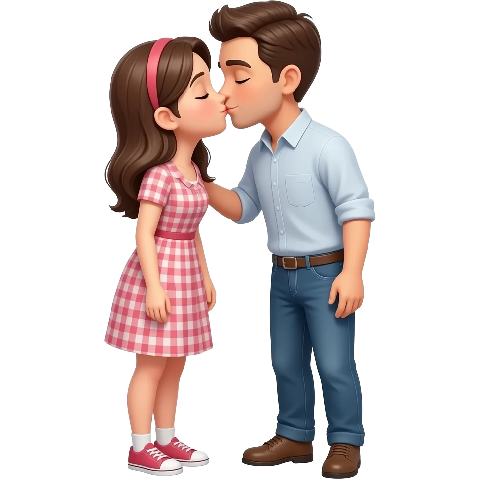 🫂make them this much close..yes now both are kissing eachother... emoji