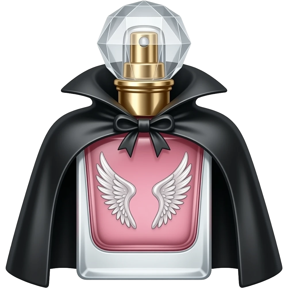 Вампир Кин духи флакон в виде плаща, на самом флаконе из пластиковых элементов добавлен антураж в форме крыльев. Крышка в форме кристалла emoji