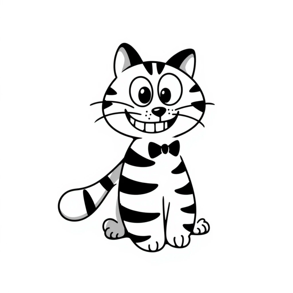 Alice in Wonderland style cat emoji emoji