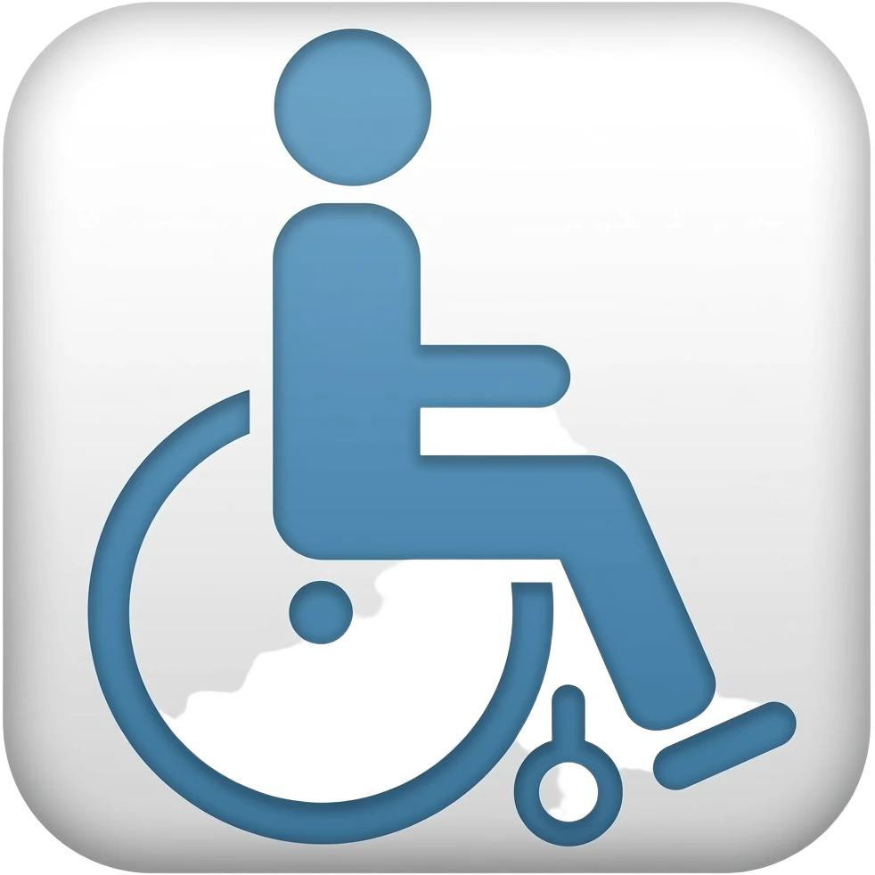 crea un icono que refleje EL NO PODER CAMINAR emoji