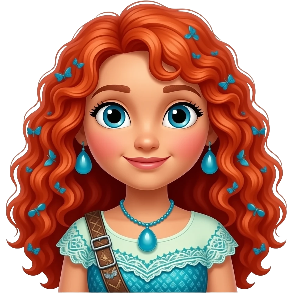 Merida from Disney Princess emoji