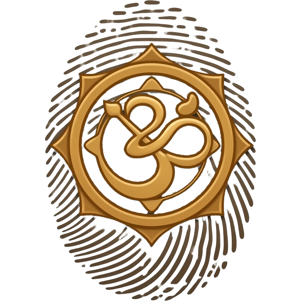 Sudarshan chakra emoji for fingerprint emoji