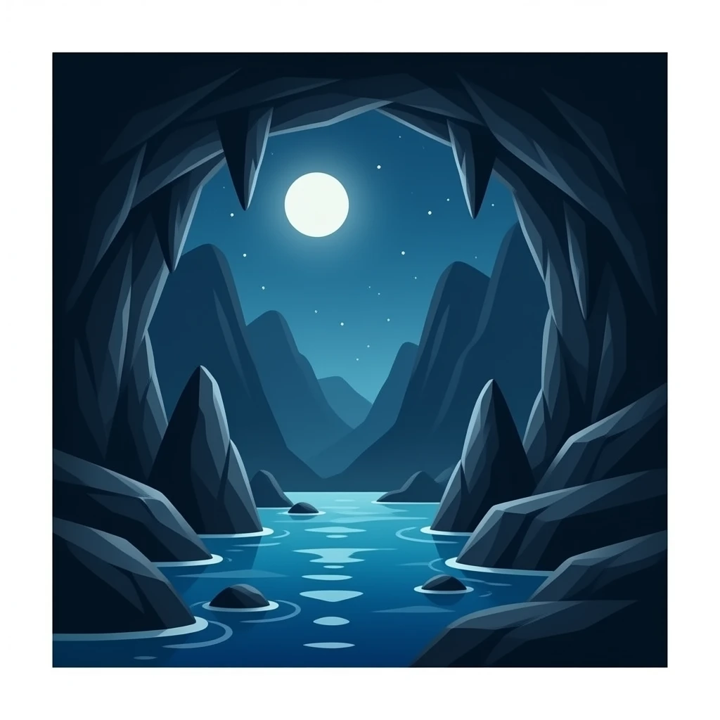 une grotte très sombre emoji