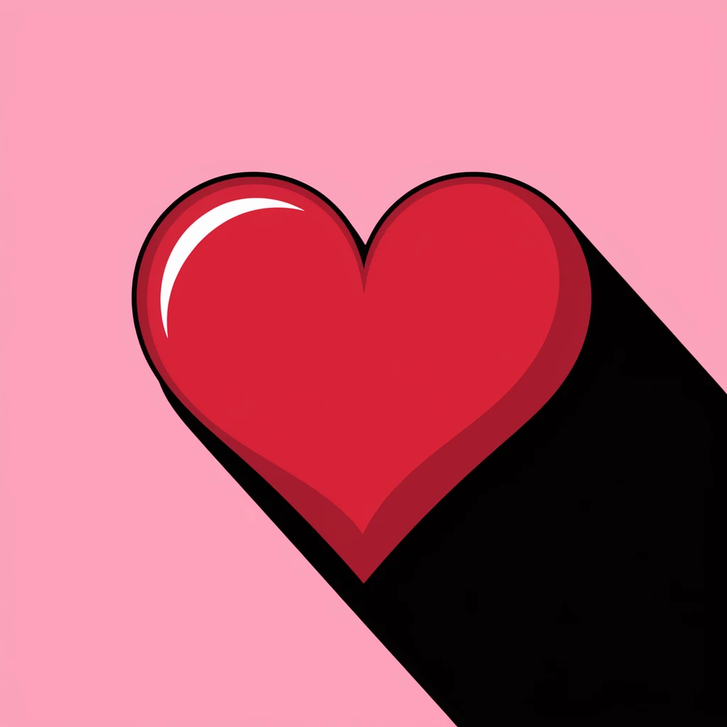 heart with a shadow emoji
