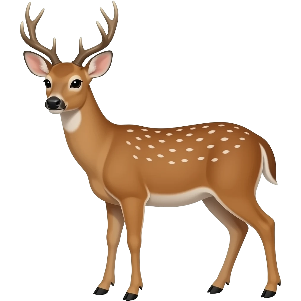 cerbiatto senza corna 🦌 in questa posizione emoji iphone emoji