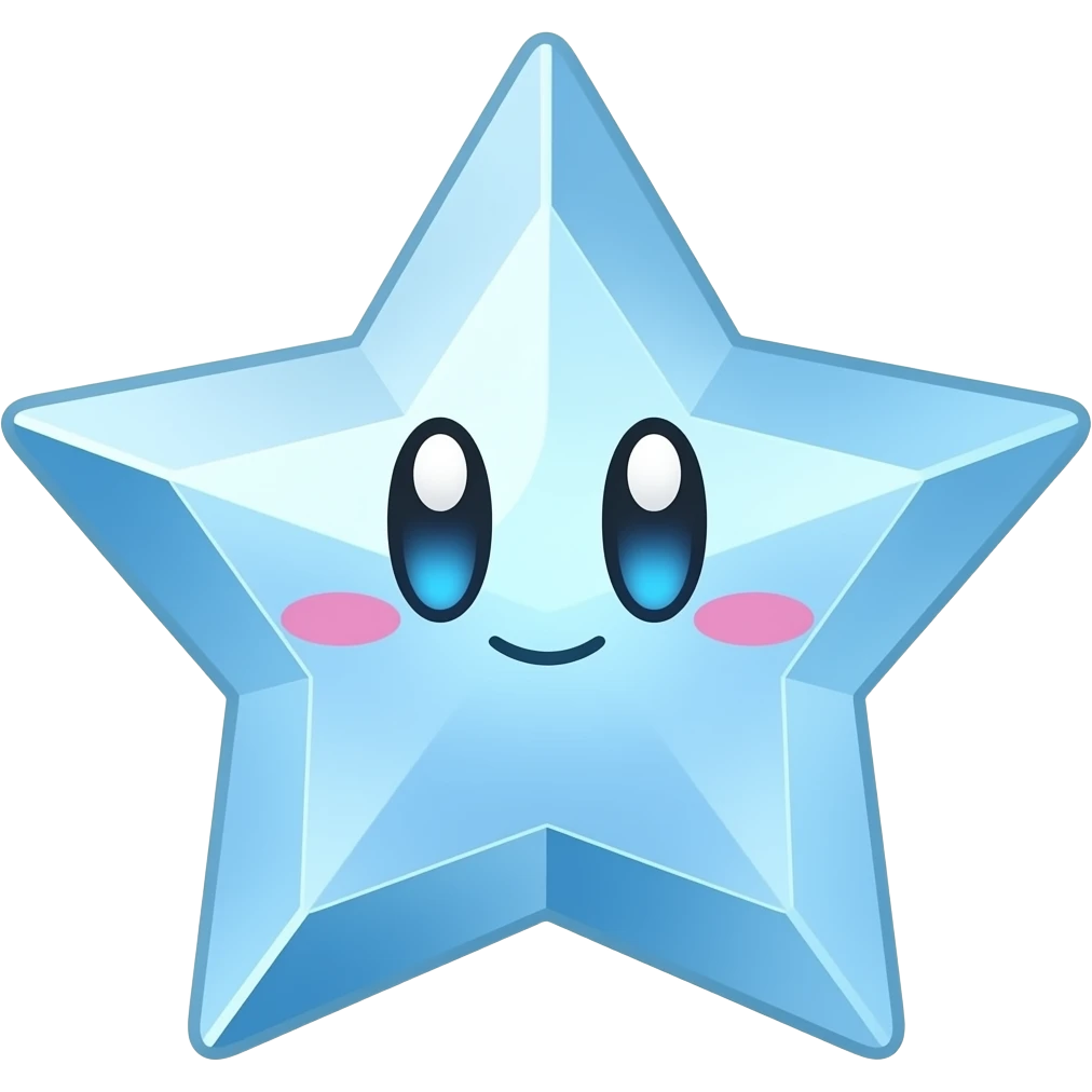 crystal star kirby square pokemon full body emoji