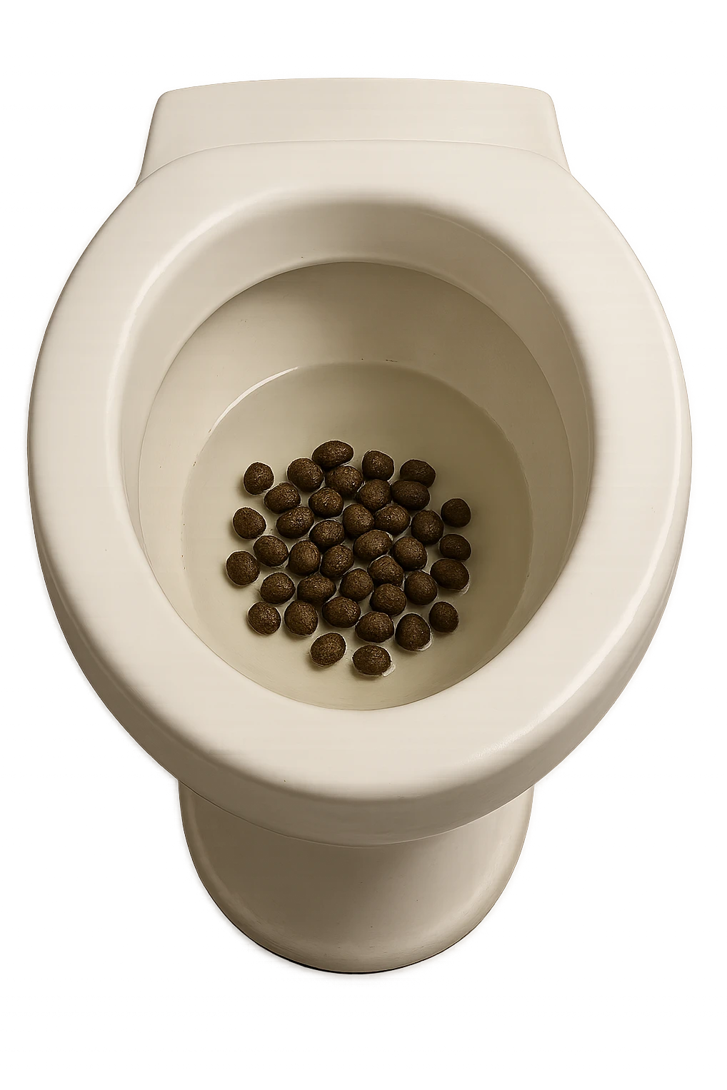 wc dentro cui cadono feci di animale a pallini, iperrealistico 4k emoji