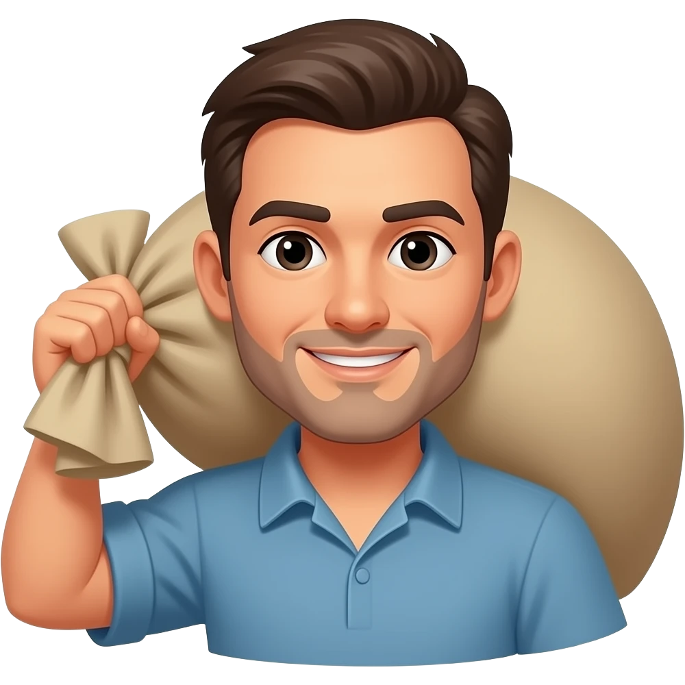 guy carry a sack emoji
