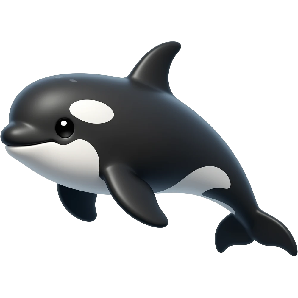 cute orca emoji