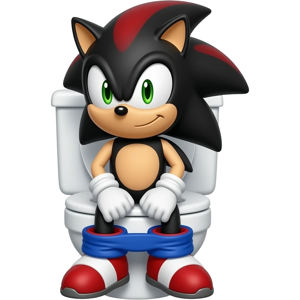 shadow the hedgehog toilet emoji