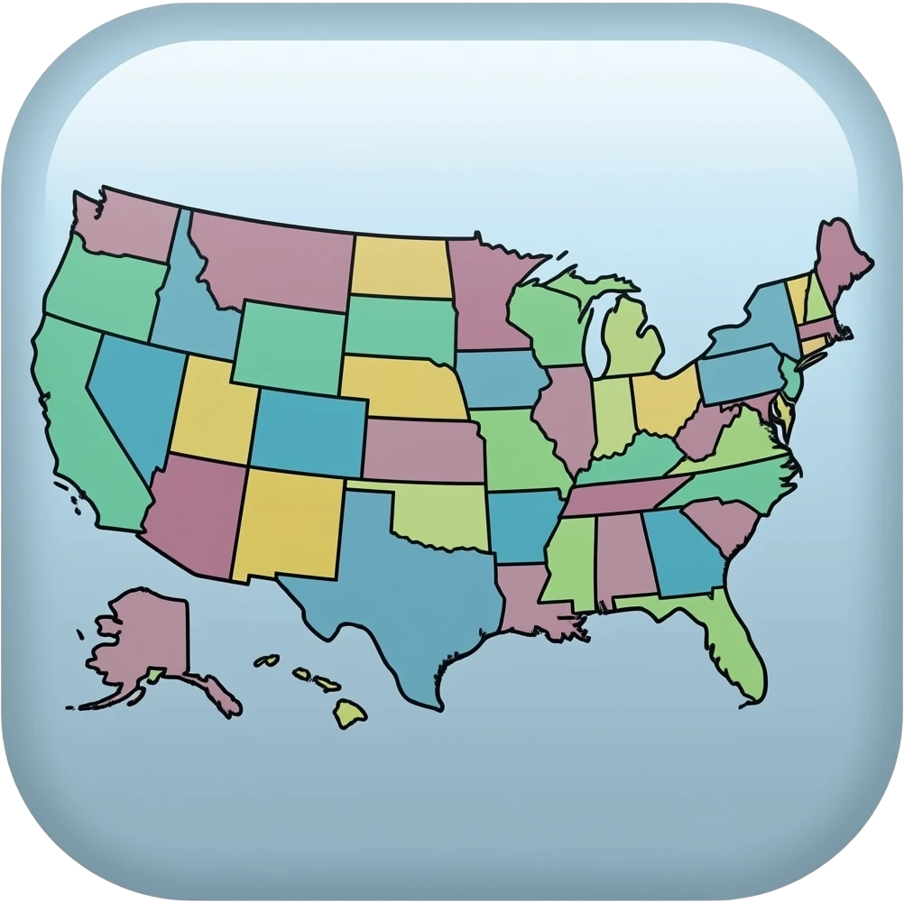 us map icon emoji