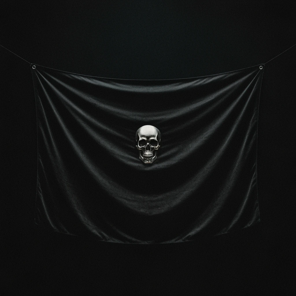 goth banner, no text, minimal, expressive, variation 2 emoji