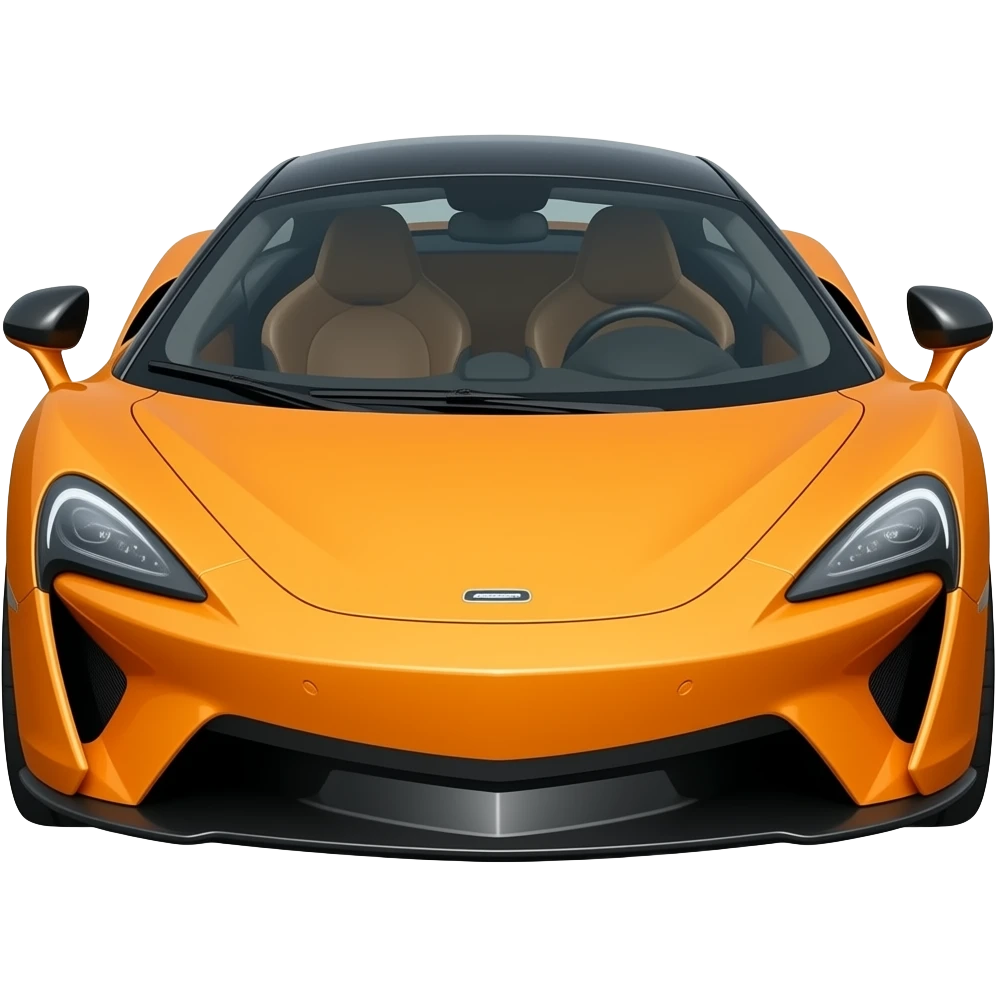 Génère moi une McLaren artura orange vue de face emoji
