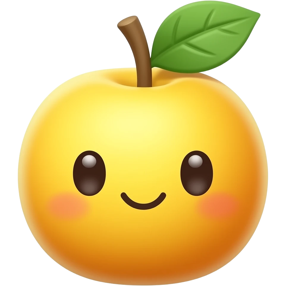 Kawaii fruitplant emoji