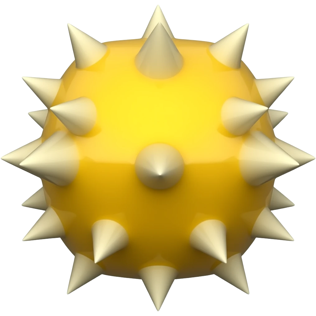 Kotak kuning lompatin duri emoji