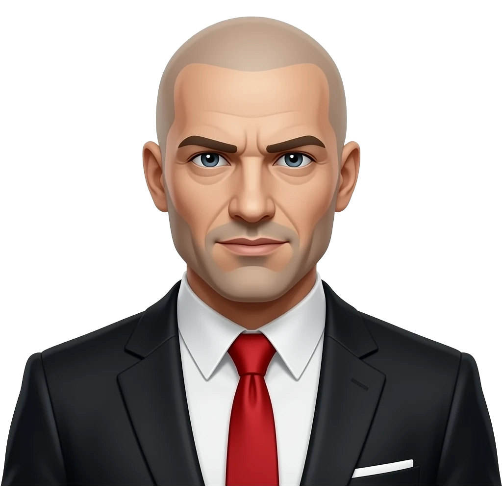 hitman agent 47 red tie emoji