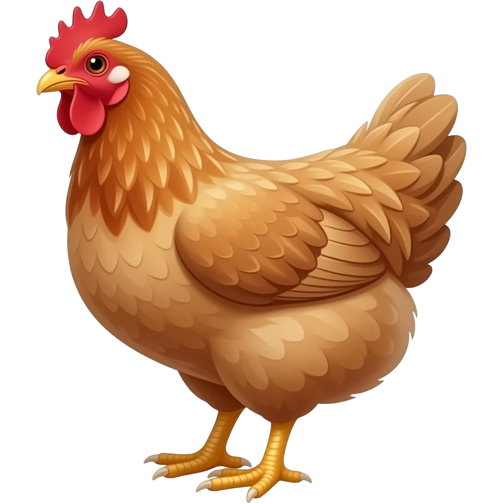 brown hen emoji