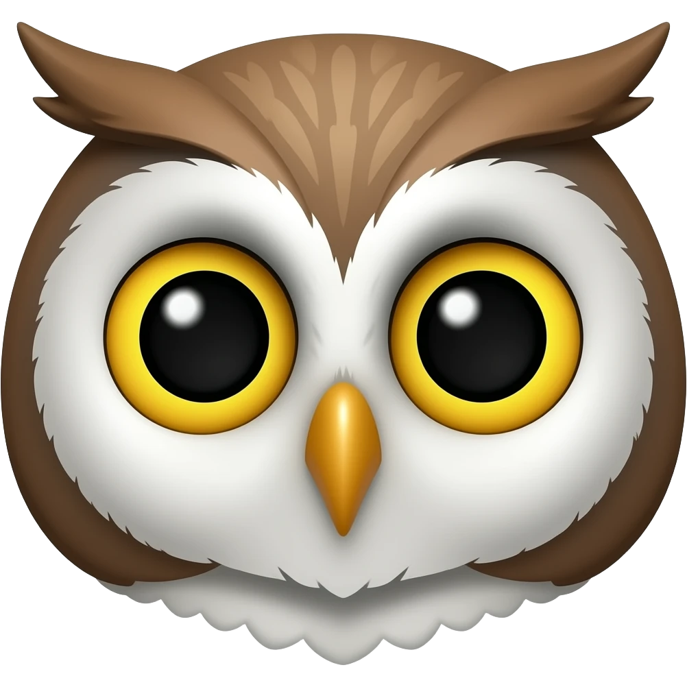 Owl face emoji