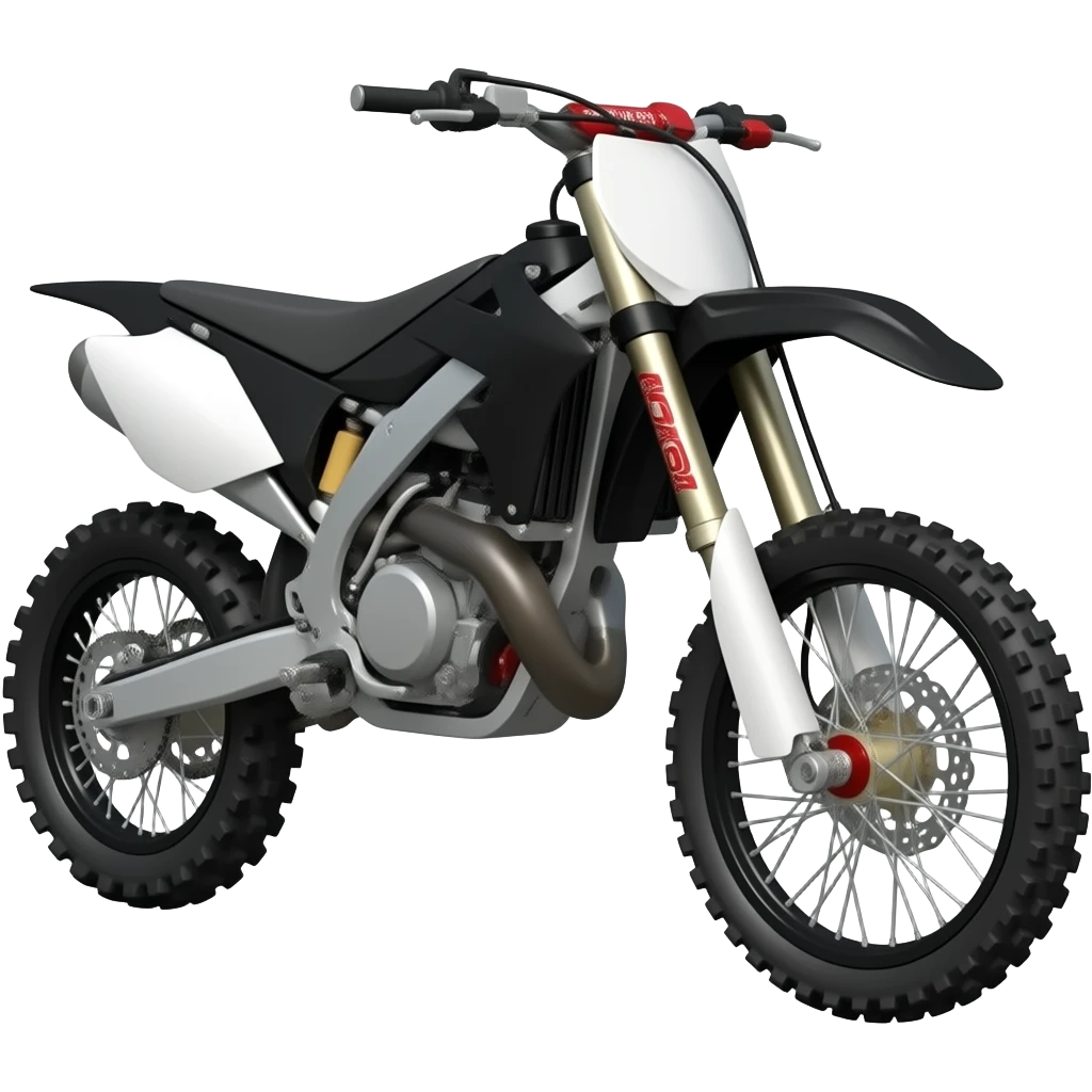 Make me a black with red stickers motocross emoji