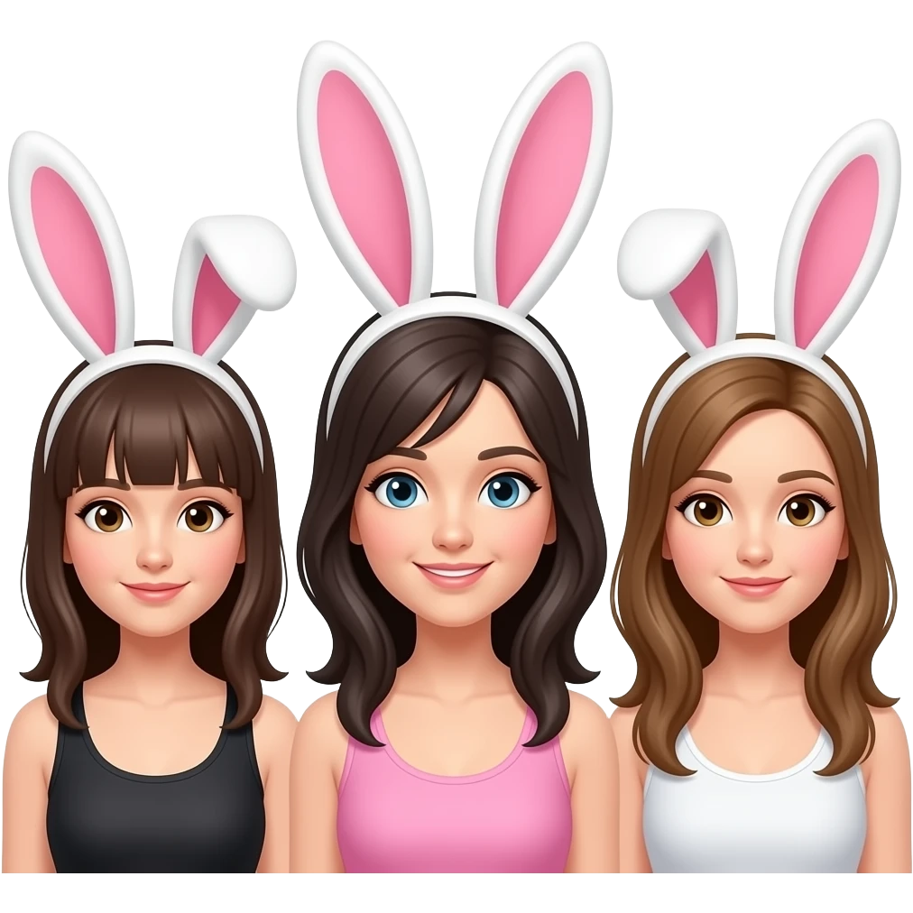 👯‍♀️this emoji with three gurls emoji