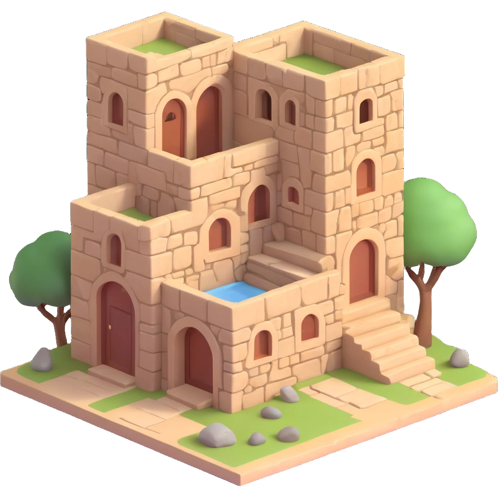 Palestinian old stone home emoji