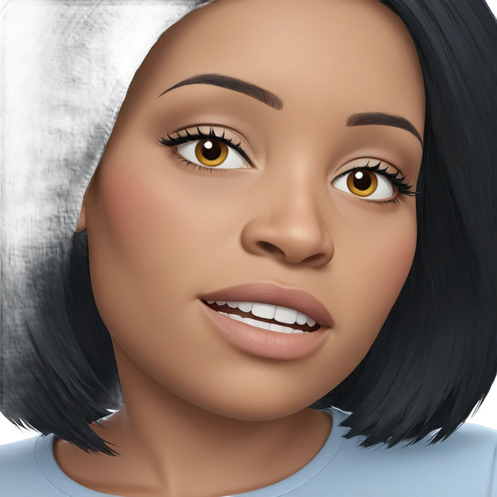 stunning girl with black hair emoji