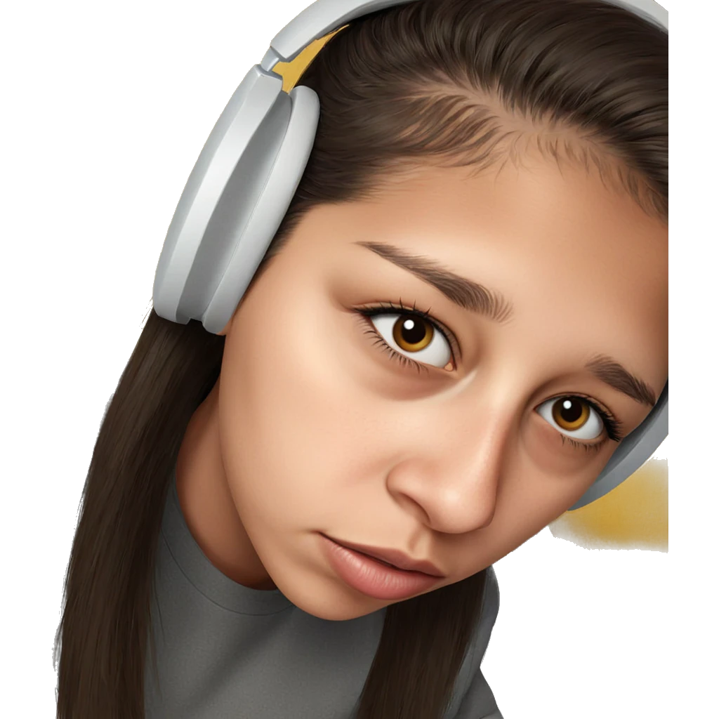 realistic portrait of girl emoji