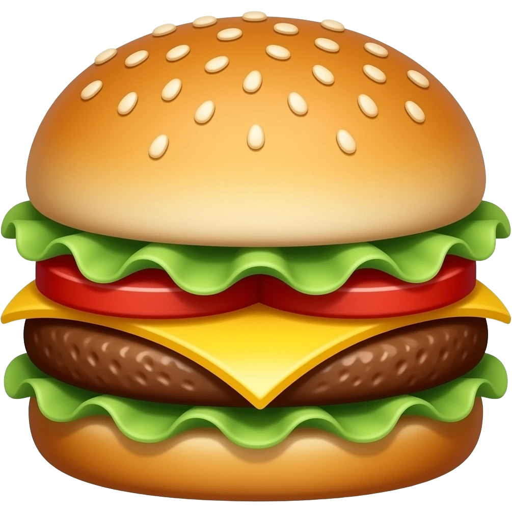 excavator burger emoji