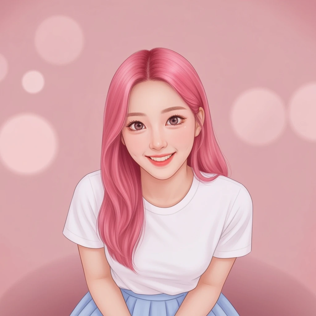 kpop fan video call, cute, expressive, minimal emoji