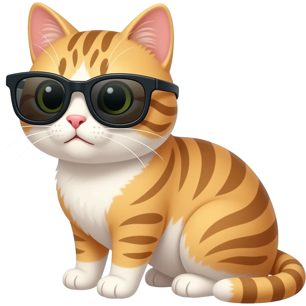 Cat wearing sunglasses emoji