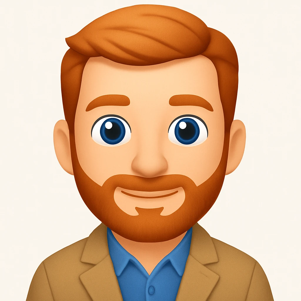 turn the second man in emoji style of the 1st image, match the facial features and clothes emoji