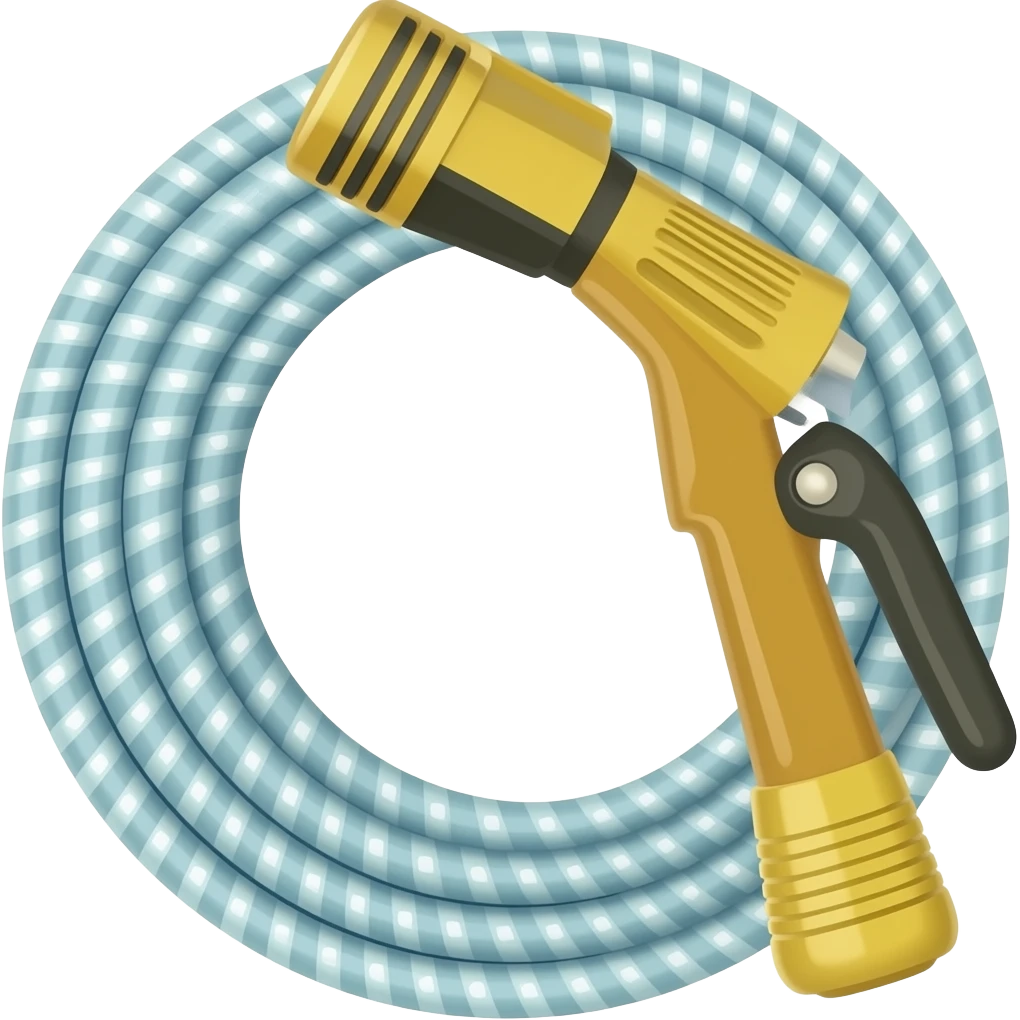 Just the pressure washer hose not human emoji