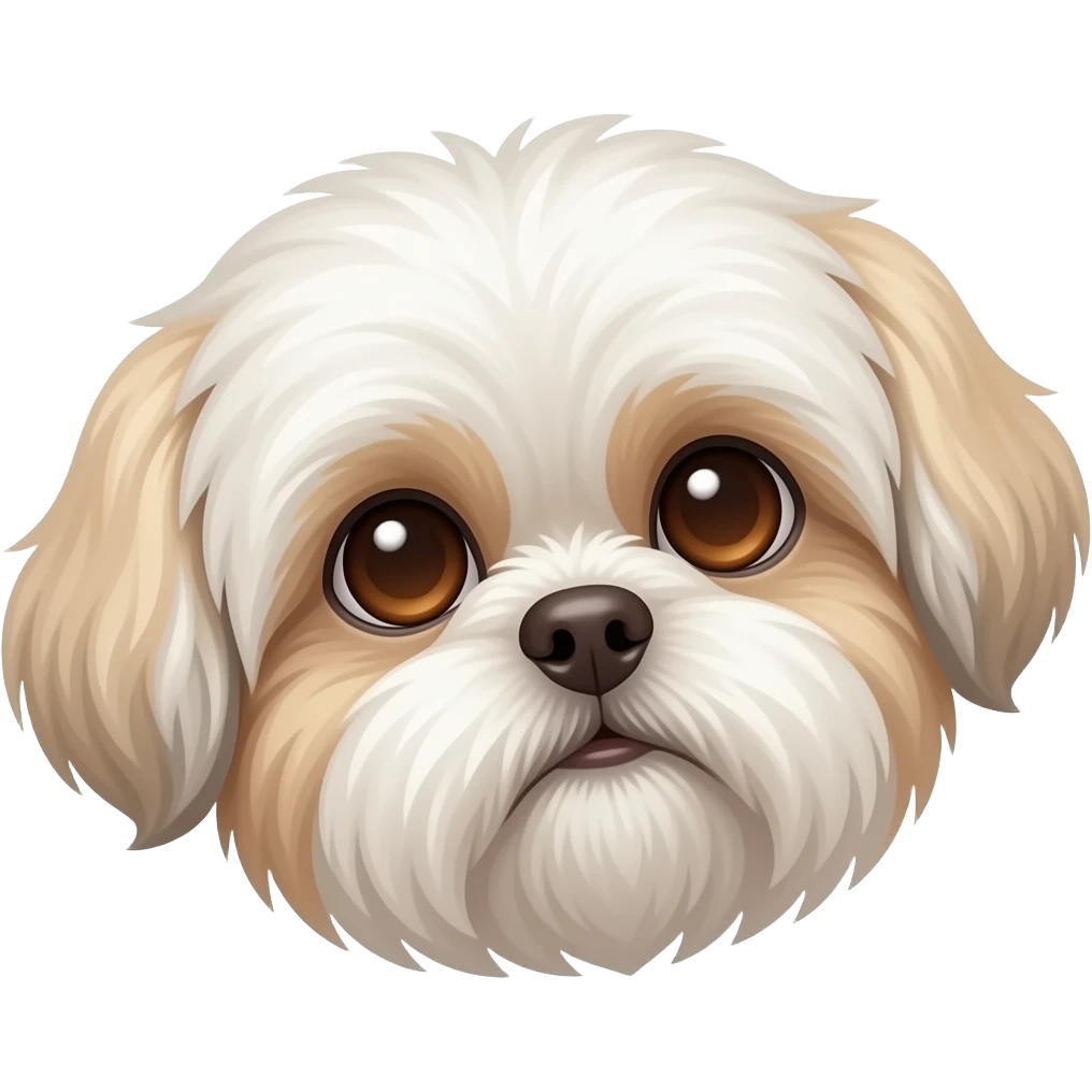 female shitzu dog face emoji