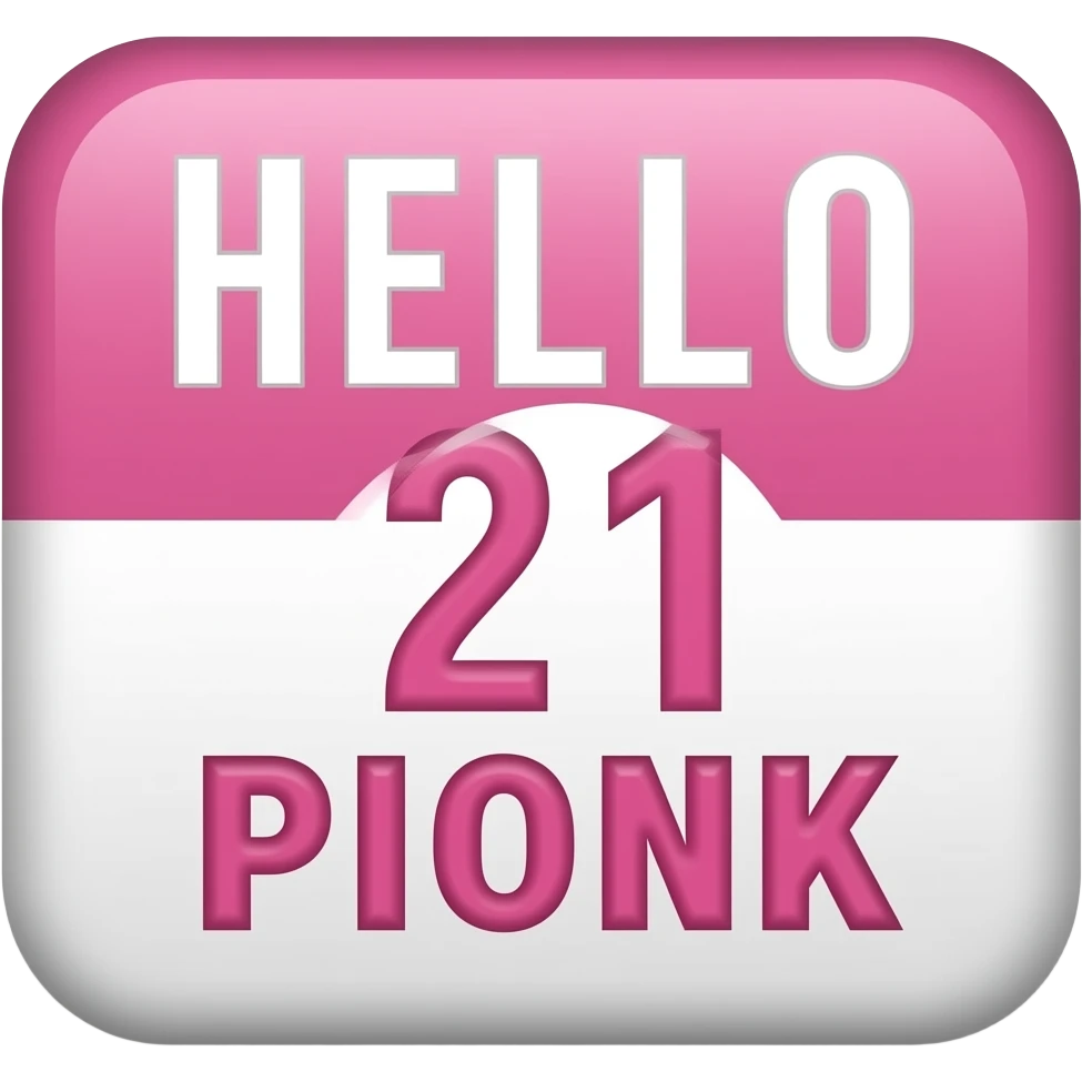 HELLO 21  PIONK emoji