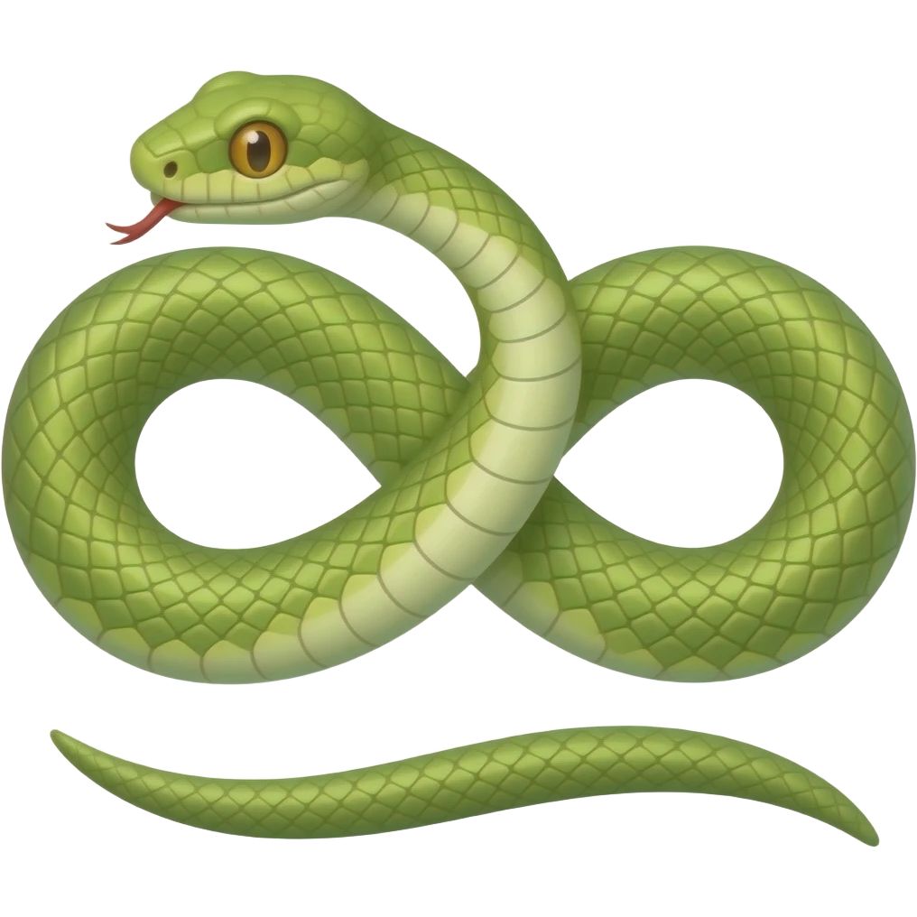 snake infinity symbol loop emoji