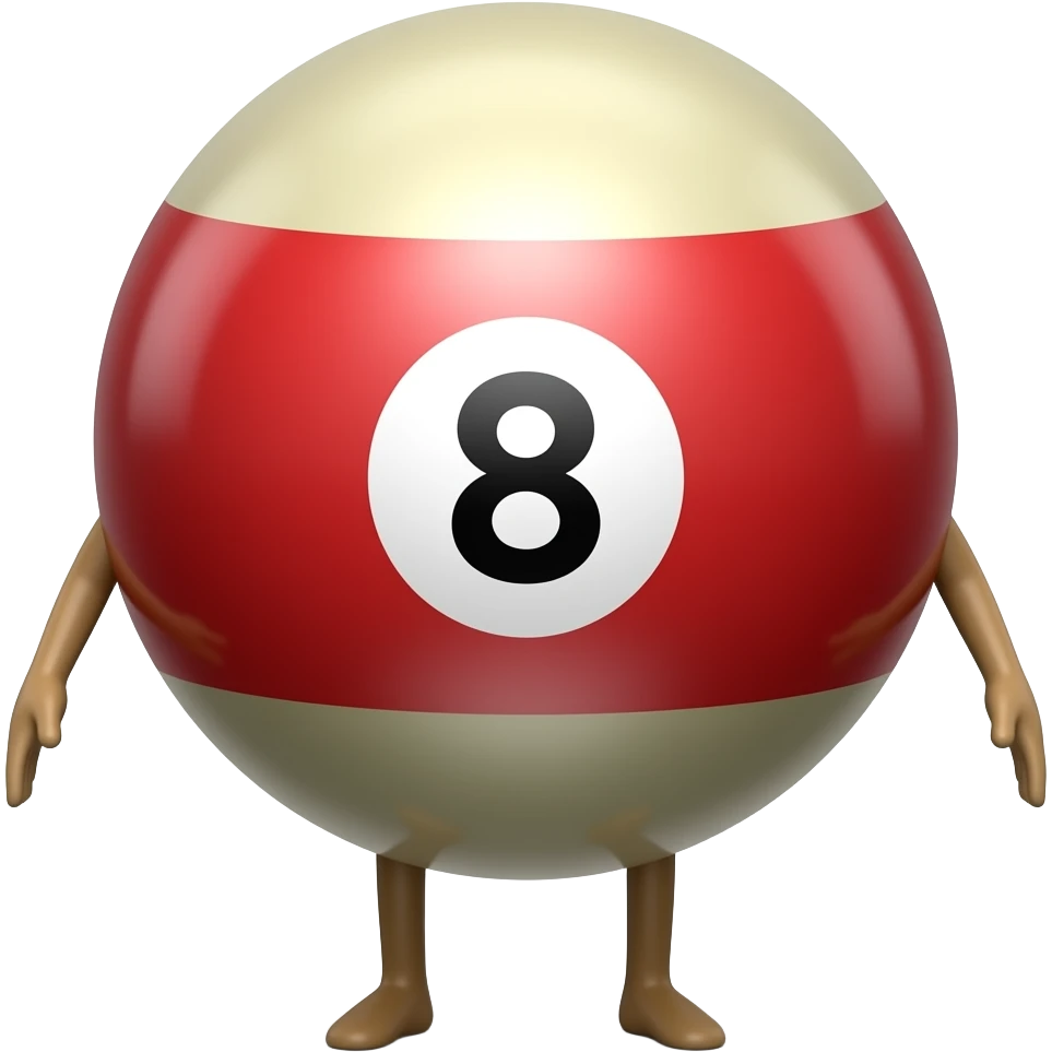 8  ball legs with no arms emoji