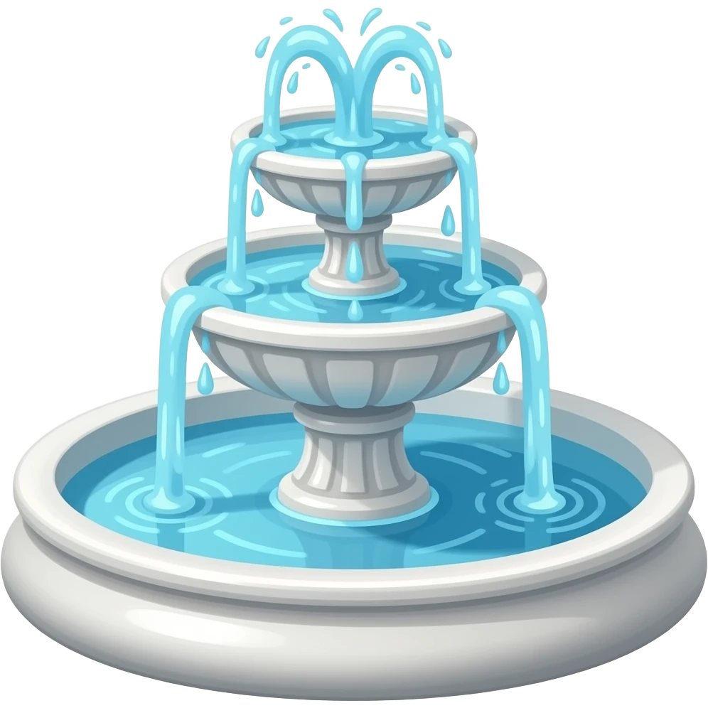 white fountain emoji emoji