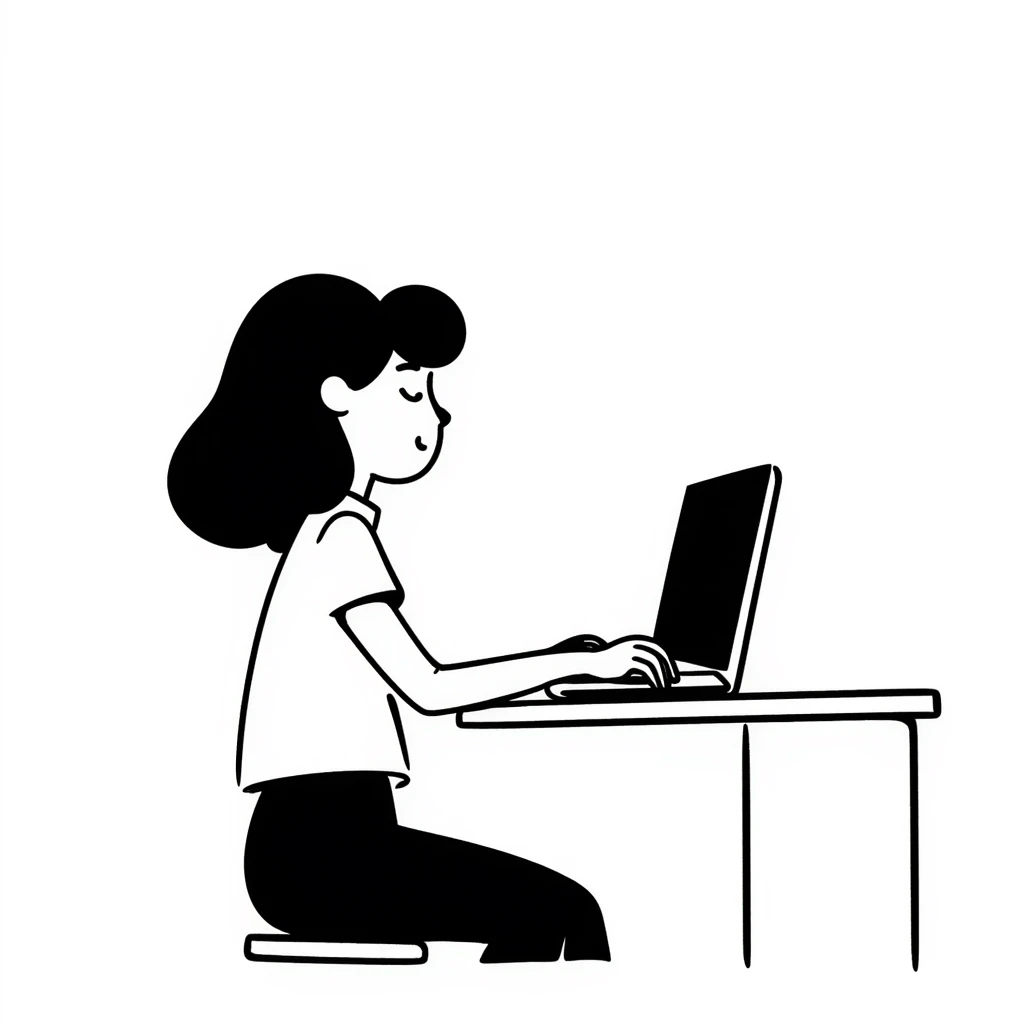 chica con computadora emoji
