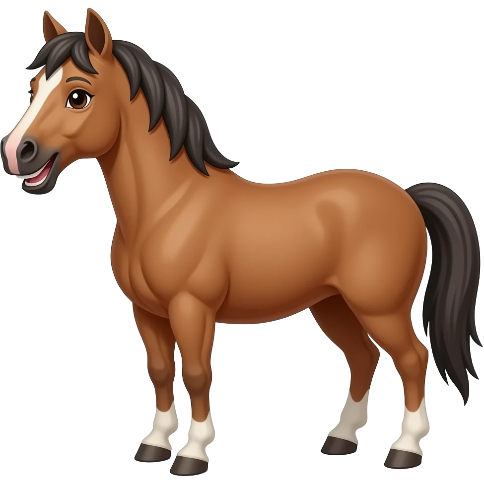 horse+laughingface inthis style:😉 emoji