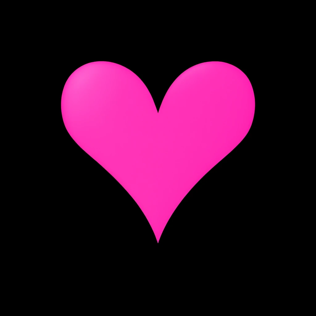 goth pink heart, remove background emoji