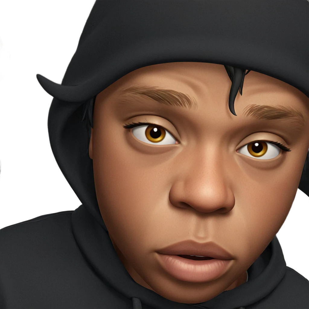 intense gaze of a boy emoji