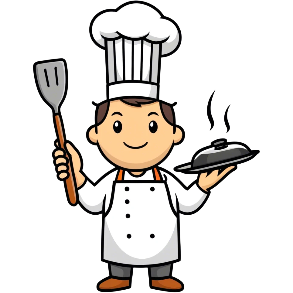 Man cooking emoji