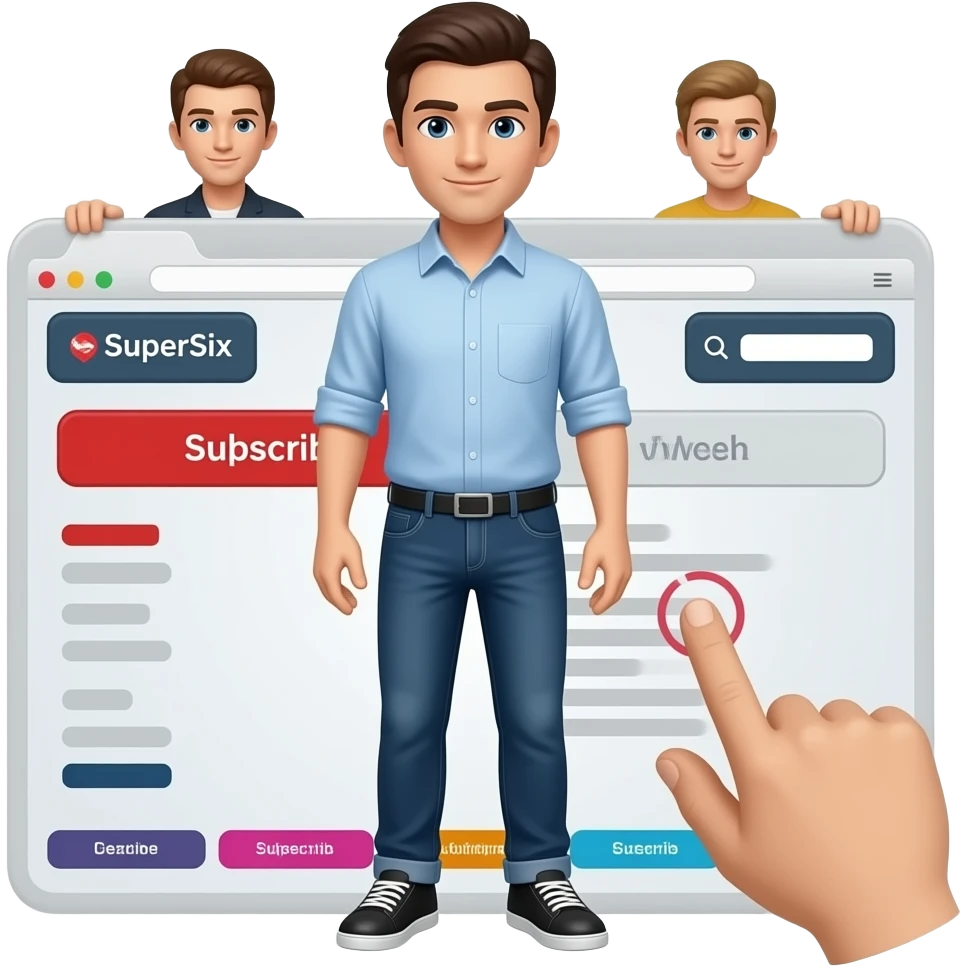 Subscribe to SuperSix emoji