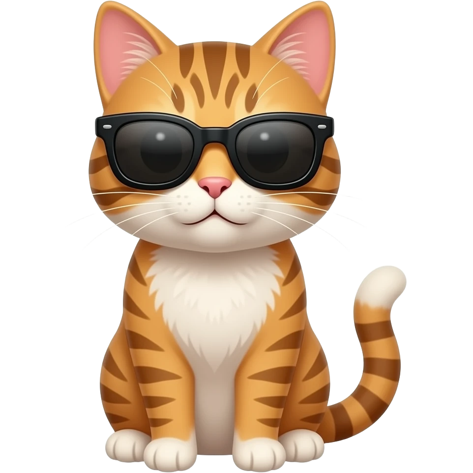 Cat wearing sunglasses emoji