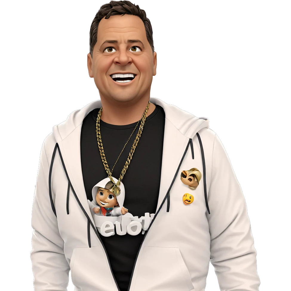 smiling boy in white jacket emoji