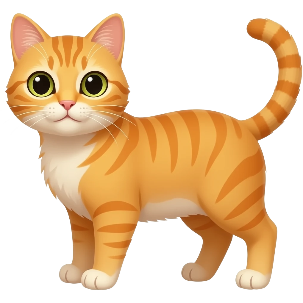 Orange emoji cat emoji